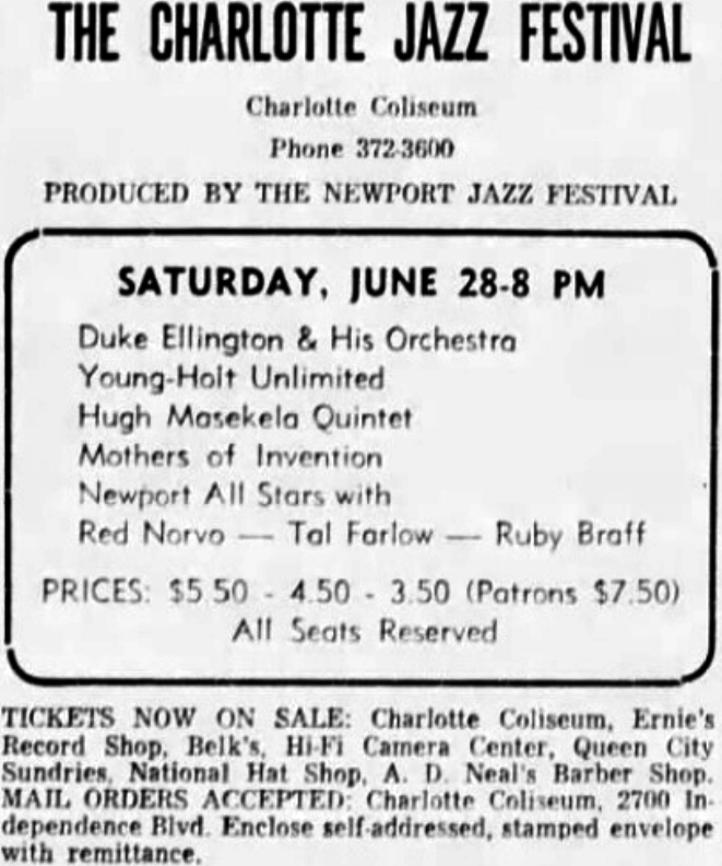 28/06/1969Coliseum, Charlotte, NC